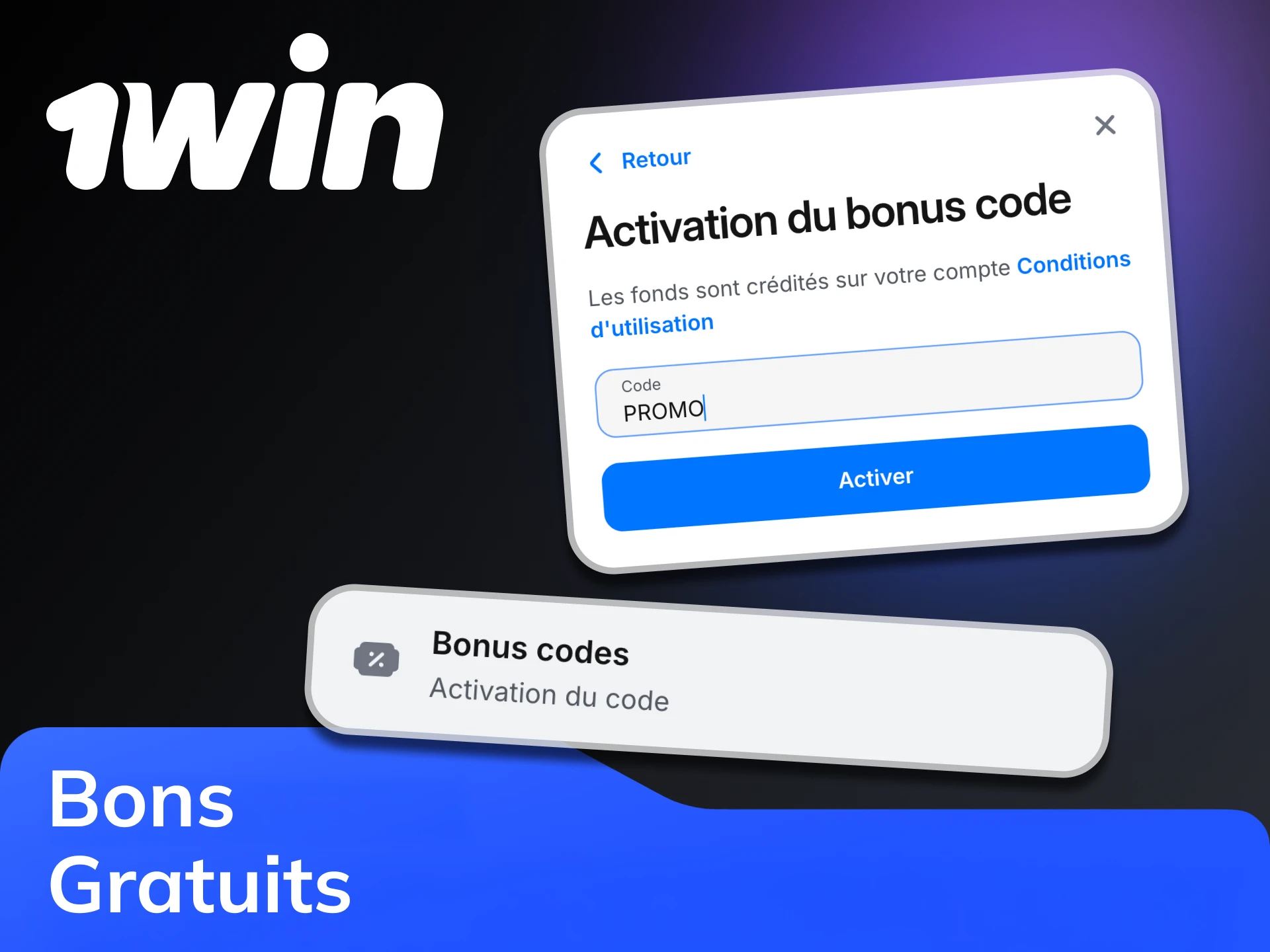 Trouvez des codes promotionnels sur les réseaux sociaux officiels de 1win.