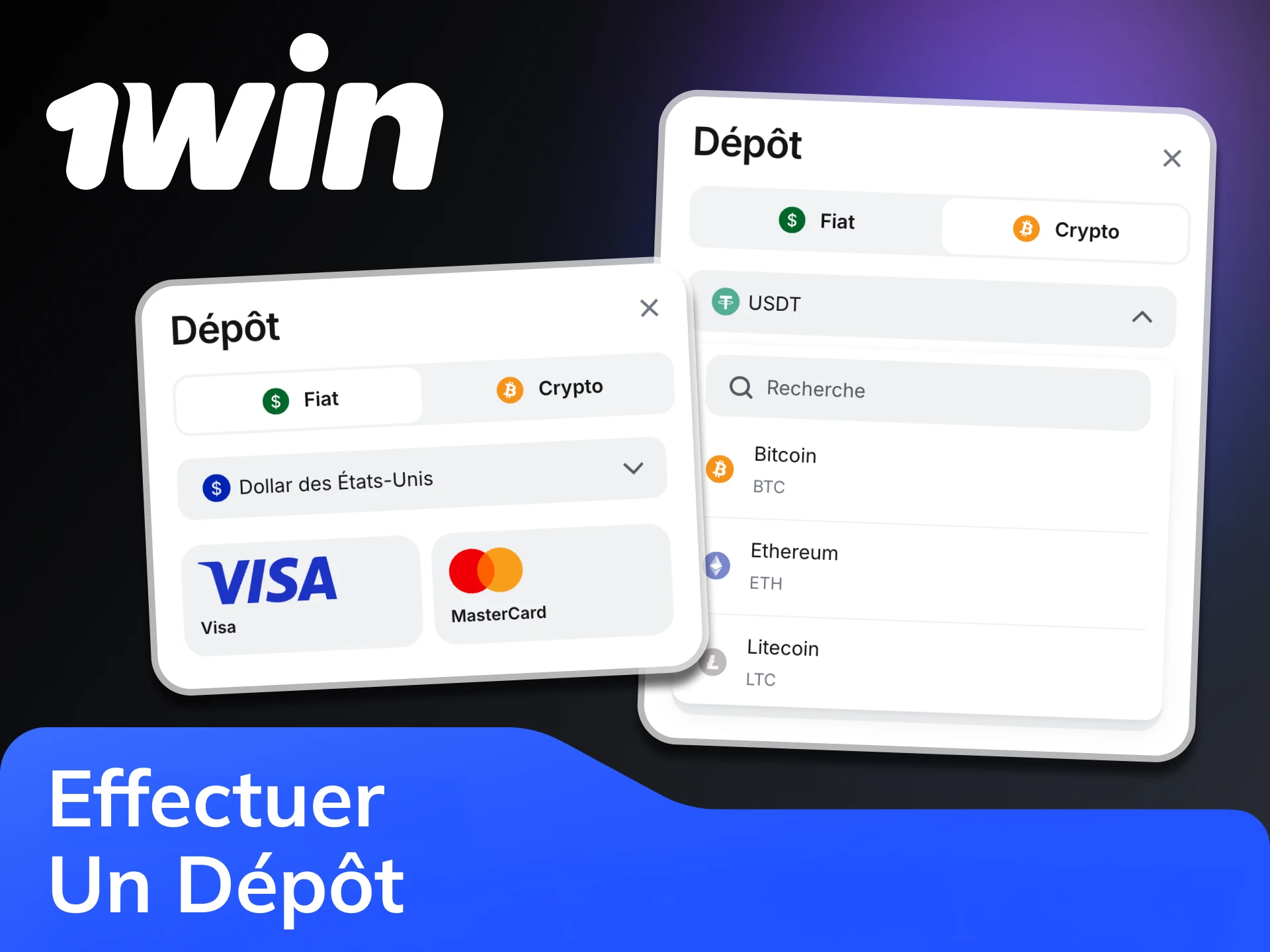 Suivez les étapes pour recharger votre compte 1win.