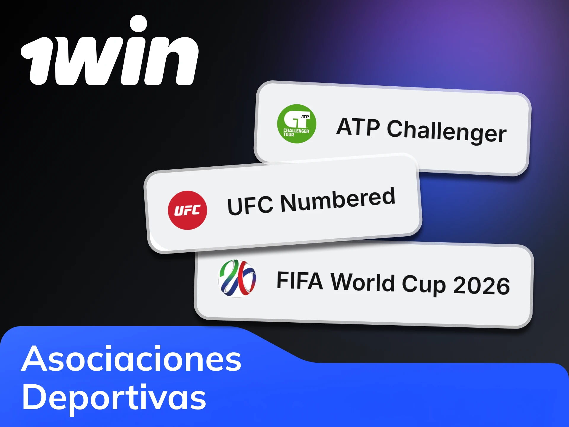 1Win colabora con numerosas organizaciones deportivas y de deportes electrónicos.