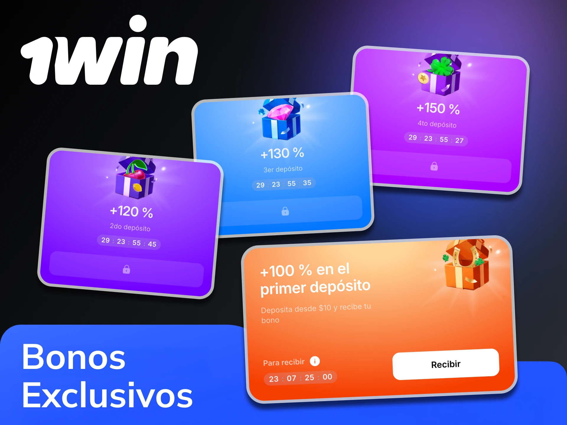 Activa el bono de bienvenida durante tu primer depósito en 1Win.