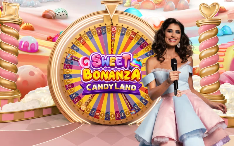 Spin the wheel in Sweet Bonanza CandyLand at 1win.